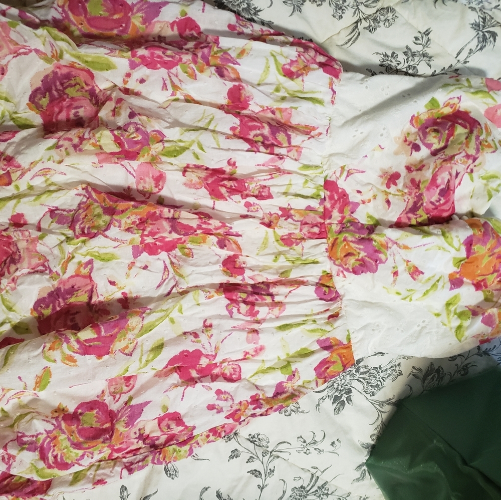 Speechless Strapless Floral Dress, Size 5